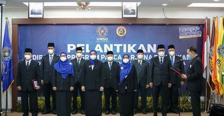 REKTOR UMSU LANTIK DEKAN DAN DIREKTUR PASCASARJANA