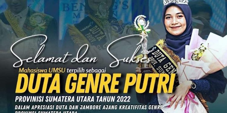 Mahasiswi MBS FAI UMSU Terpilih Jadi Duta GenRe Putri Prov SUMUT 2022