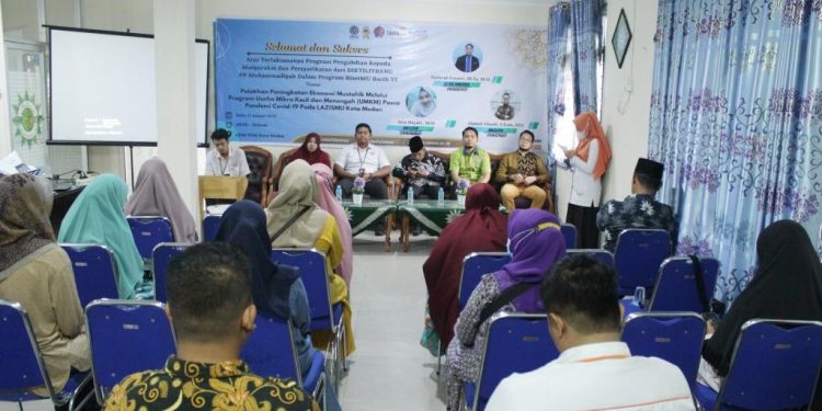 Dosen FAI UMSU Adakan Pengabdian Kepada Masyarakat dan Persyarikatan Bersama LAZISMU Kota Medan