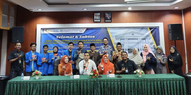 50 Mahasiswa/i FAI UMSU Dapat Bantuan Biaya KKN dari Bank SUMUT