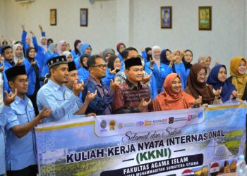 FAI UMSU Lepas Mahasiswa KKN Internasional ke Empat Negara